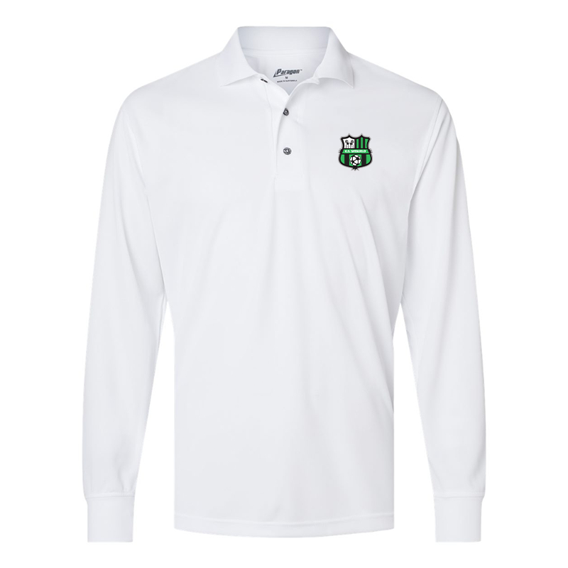 Men's  U.S. Sassuolo Soccer Paragon Prescott Long Sleeve Polo